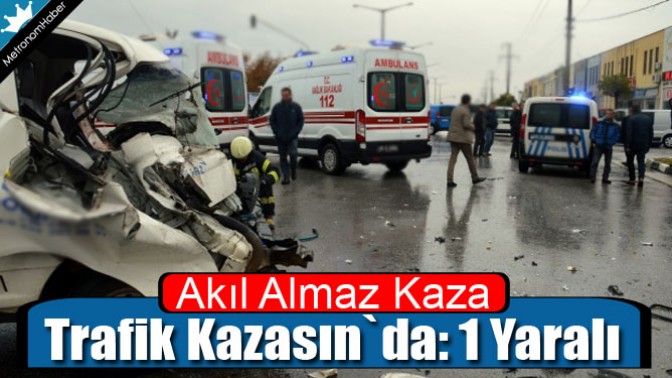 Manisada trafik kazası: 1 yaralı