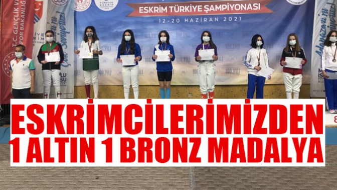 Manisalı eskrimcilerden 1 altın 1 bronz