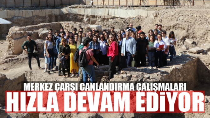 Merkez Çarşı canlandırma projesinde çalışmalar devam ediyor