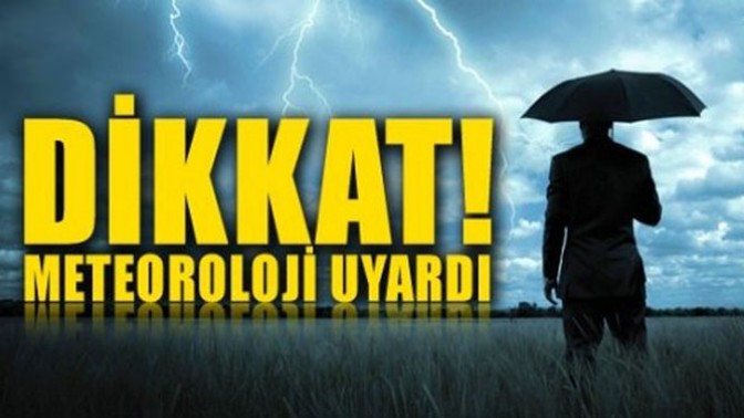 Meteoroloji Sağanak Yağış Uyarısı