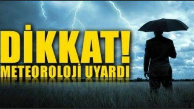 Meteoroloji Uyardı! Gök Gürültülü Sağanak Yağış