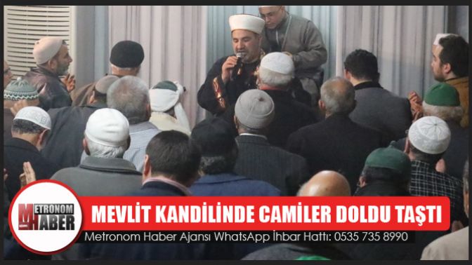 Mevlit Kandilinde Camiler Doldu Taştı