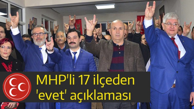 MHPden 17 ilçeden evet açıklaması