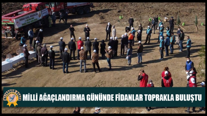 Milli Ağaçlandırma Gününde Fidanlar Toprakla Buluştu