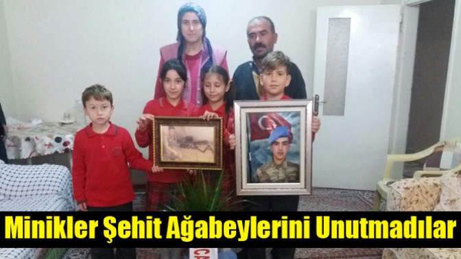 Minikler Şehit Jandarma Er Ahmet Tezcan’ı unutmadı