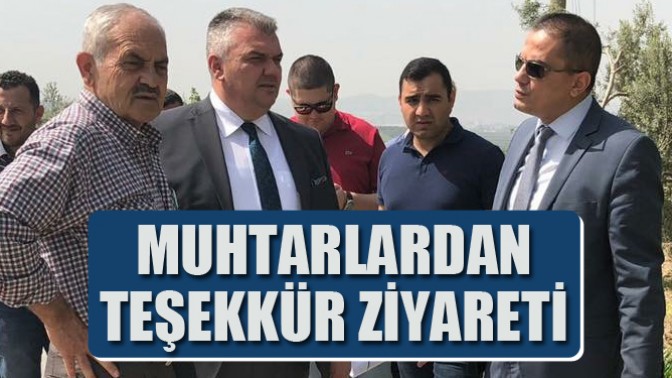 Muhtarlardan, Başkan Ergün’e Hizmet Teşekkürü