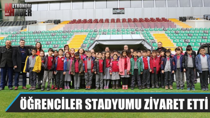 Öğrenciler stadyumu ziyaret etti