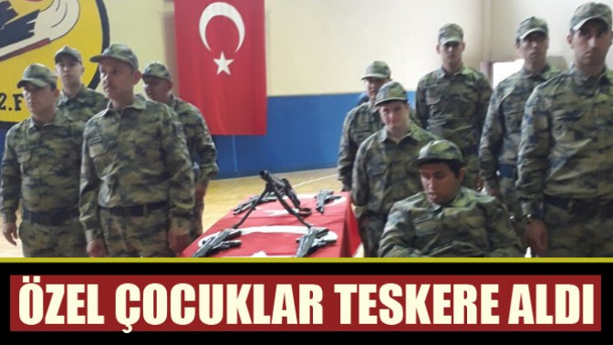 Özel çocuklar teskere aldı