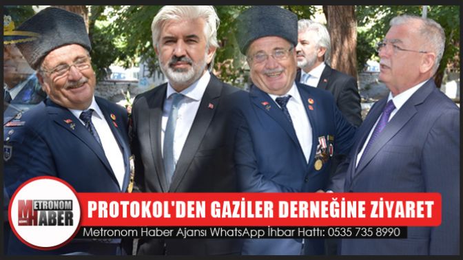 Protokolden Gaziler derneğine ziyaret