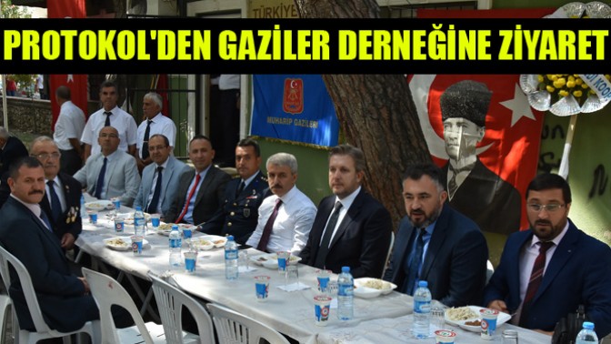 Protokolden Gaziler derneğine ziyaret