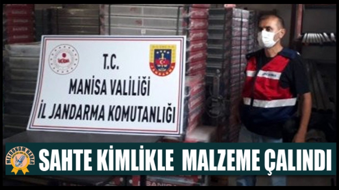 Sahte Kimlikle Malzeme Çaldı