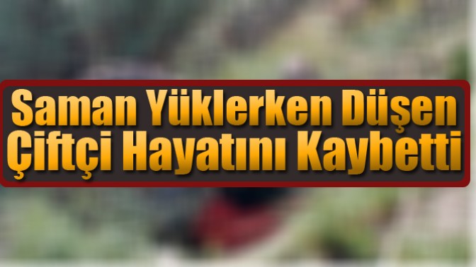 Saman Yüklerken Düşen Çiftçi Hayatını Kaybetti