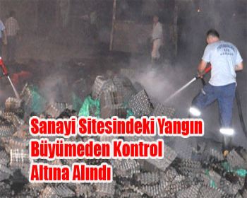 Sanayi Sitesindeki Yangın Büyümeden Kontrol Altına Alındı