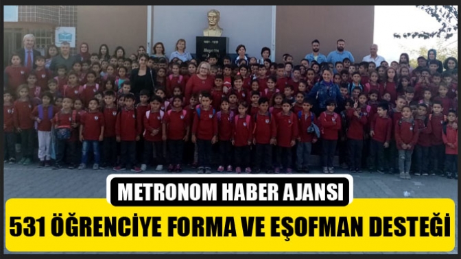 Sarı Ahmet Paşa Vakfından, 531 öğrenciye forma ve eşofman desteği