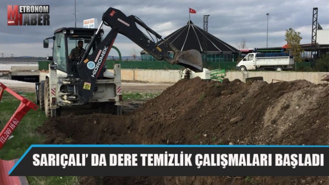 Sarıçalı’ da Dere Temizlik Çalışmaları Başladı