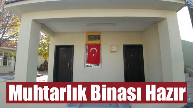 Selvili Mahallesi Muhtarlık Binası Hazır