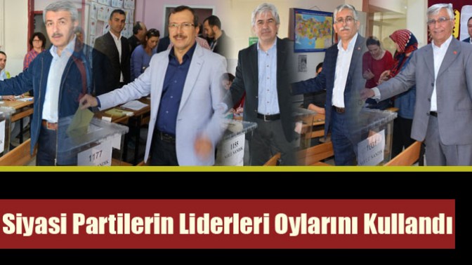 Siyasi Parti Başkanları Oylarını Kullandılar