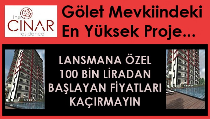 The Çınar Residence'dan Kaçırılmayacak Fırsat