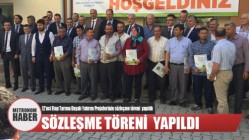 12’nci Etap Tarıma Dayalı Yatırım Projelerinin sözleşme töreni yapıldı