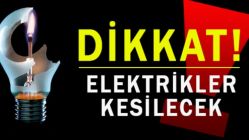 22 Ekim Pazartesi Günü Elektrik Kesintisi Var