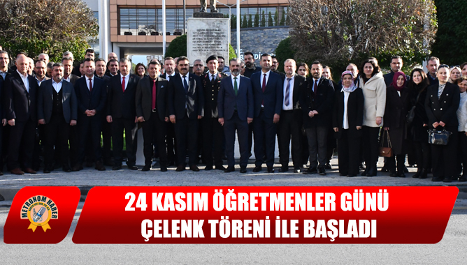 24 Kasım Öğretmenler Günü Çelenk töreni ile başladı