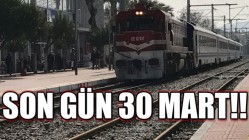 30 Mart’tan sonra Akhisar içerisinden tren geçmeyecek