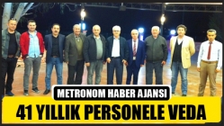 41 Yıllık Personele Veda