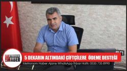 5 Dekarın Altındaki Çiftçilere Ödeme Desteği