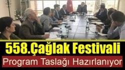 558.Çağlak Festivali Program Taslağı Hazırlanıyor