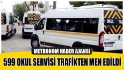 599 Okul Servisi Trafikten Men Edildi