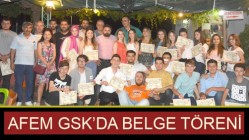 Afem Gsk’da Belge Töreni