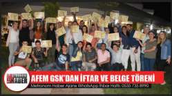 Afem Gsk’dan İftar Ve Belge Töreni