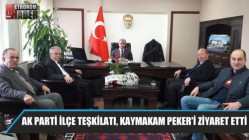 AK Parti İlçe Teşkilatı, Kaymakam Peker'i ziyaret etti