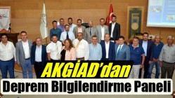 AKGİAD’dan Deprem Bilgilendirme Paneli