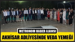 Akhisar Adliyesinde Veda Yemeği