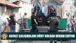 Akhisar Belediyesi asfalt çalışmaları dört koldan devam ediyor