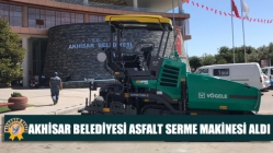 Akhisar Belediyesi Asfalt Serme Makinesi Aldı