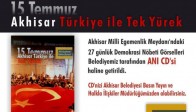 Akhisar Belediyesi, Demokrasi Nöbetleri Anı CD’si Oluşturdu