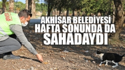 Akhisar Belediyesi hafta sonunda da sahadaydı