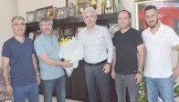 Akhisar Belediyespor Teknik Direktörü Akçay, Başkan Hızlı’yı Ziyaret Etti