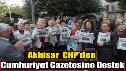 Akhisar CHP’den Cumhuriyet Gazetesine Destek