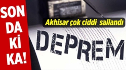 Akhisar’da 5,6 Büyüklüğünde Deprem