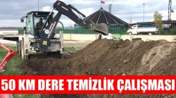 Akhisar’da 50 Km Dere Temizlik Çalışması Yapıldı