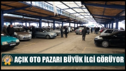 Akhisar’da açık oto pazarı büyük ilgi görüyor