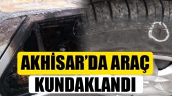 Akhisar’da araç kundaklandı