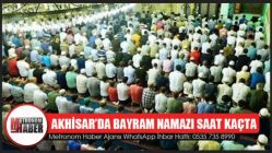 Akhisar’da Bayram Namazı Saat Kaçta