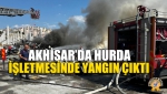 Akhisar’da Hurda İşletmesinde Yangın Çıktı