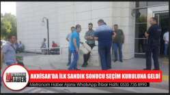 Akhisar’da ilk sandık sonucu seçim kuruluna geldi