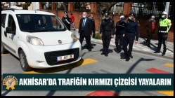 Akhisar’da Trafiğin Kırmızı Çizgisi Yayaların