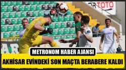 Akhisar Evindeki Son Maçta Berabere Kaldı